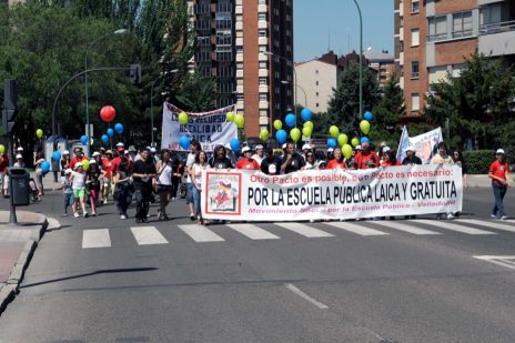 Día de la Escuela Pública, Laica y Gratuita en Valladolid el 22 de mayo de 2010