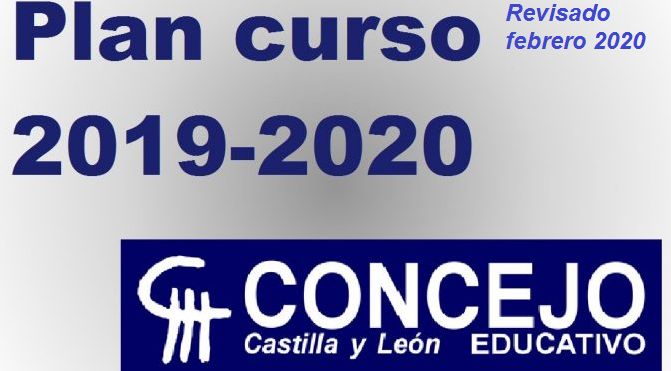 Plan  de Concejo Educativo Castilla y León para el  curso 2019-2020