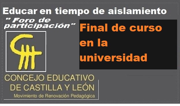 Ante el acuerdo de finalización del curso universitario online. Comunicado