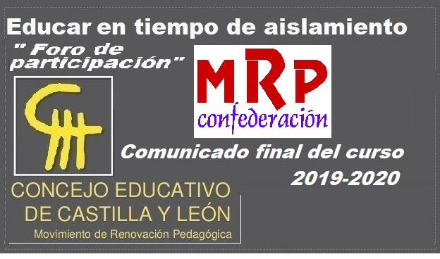 Comunicado Fin de Curso.  Confederación Estatal de MRP