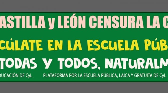 10 marzo 2021 > Concentración a favor de la matriculación en la escuela pública y de rechazo a la prohibición de la Consejería