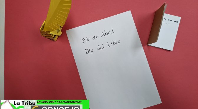 Día del libro 2021 con papel y cartulina