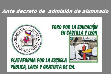 Admisión alumnado para 2022-2023 en Castilla y León