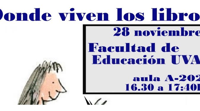 28-XI>>Cuenta con la Tribu: “Donde viven los libros”. Ahora presencial