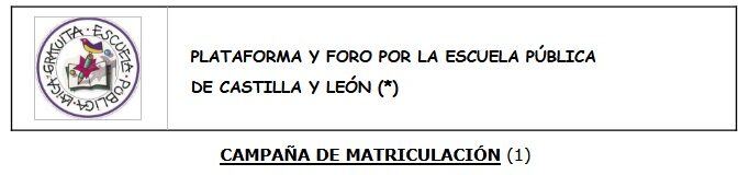 Juntas educativas de zona  y matriculación en centros públicos