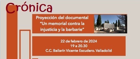 Un memorial contra la injusticia y la barbarie. Crónica